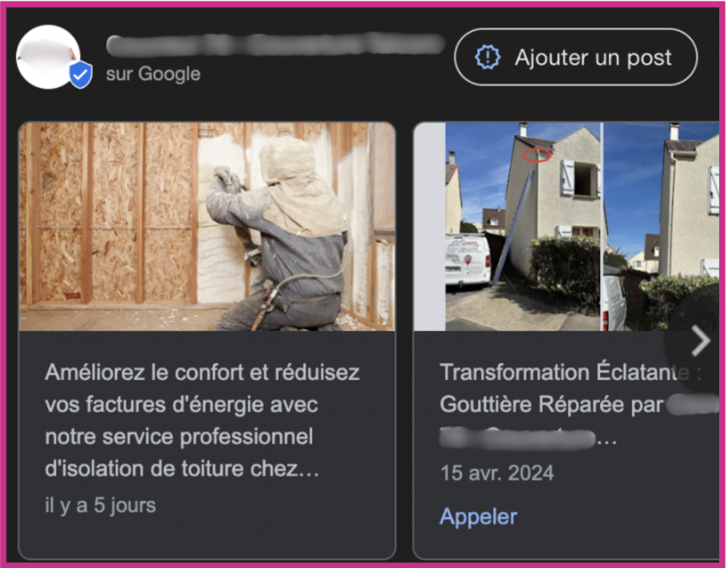 fiche google my business gérée par Digipouce