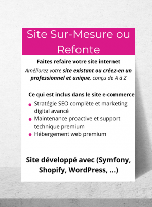 Site sur mesure - refonte | Digipouce